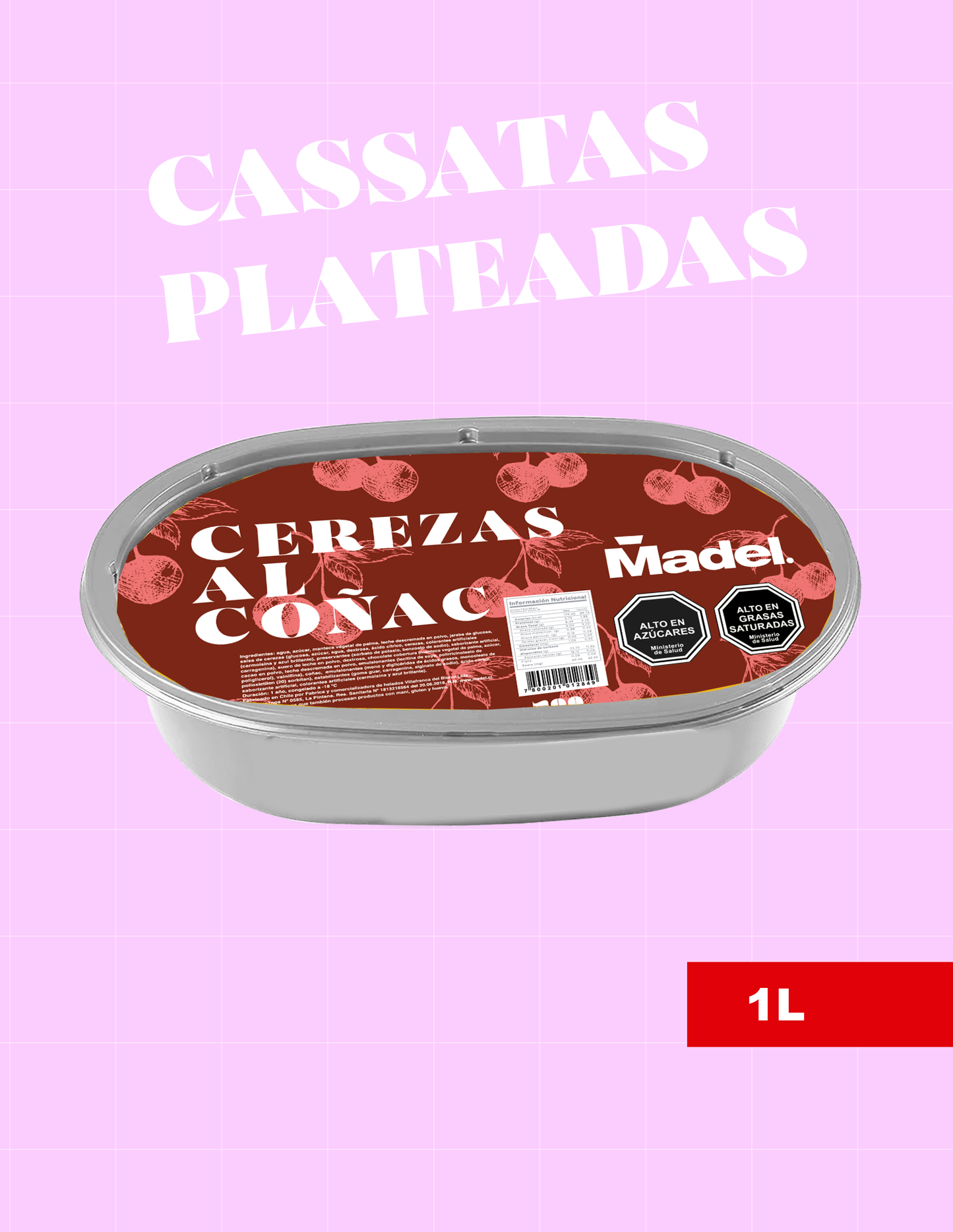 Cassata Cerezas al Coñac [6 Unidades]